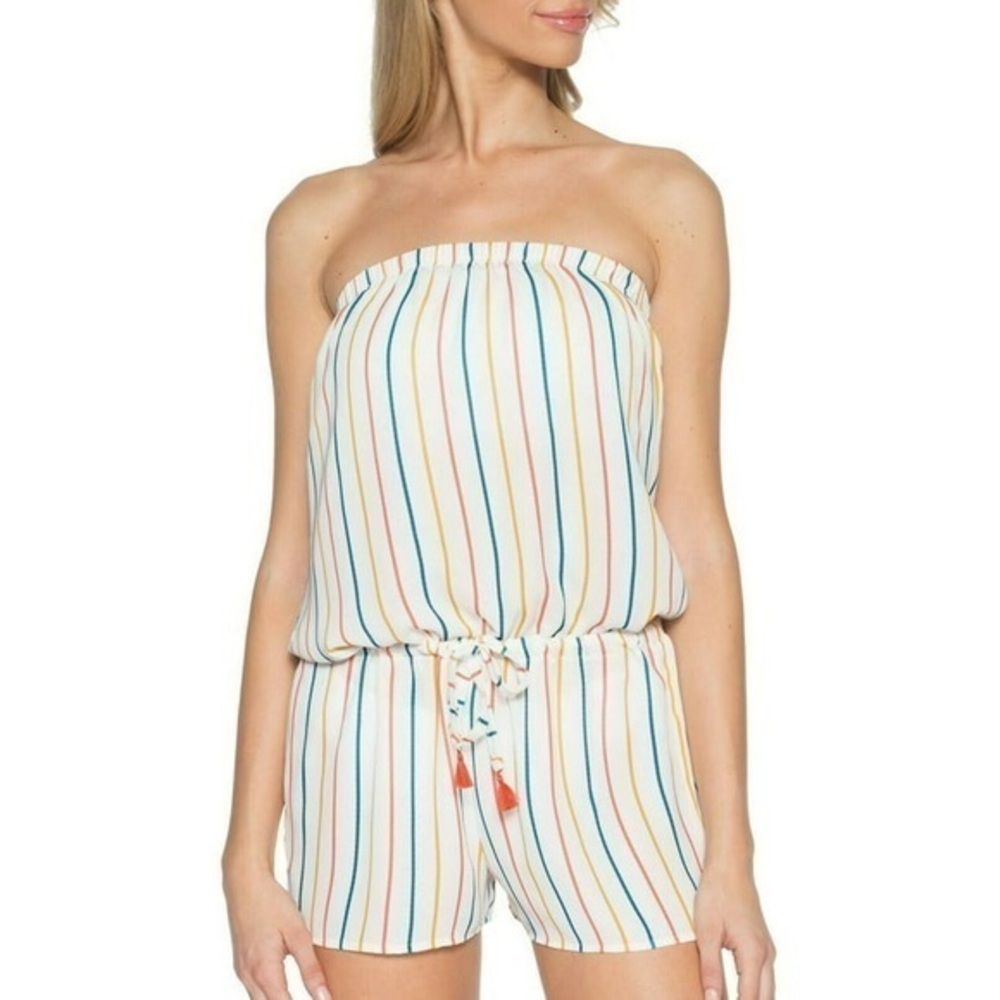 BCA Plus Size Short Romper Swimsuit Cover Up